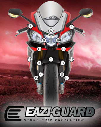 [GUARDAPR003] Eazi-Grip Paint Protection Film for Aprilia RSV4 2015 - 2017, gloss or matte (Gloss)