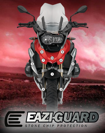 [GUARDBMW001] Eazi-Grip Paint Protection Film for BMW R1200GS 2014 - 2016, gloss or matte (Gloss)