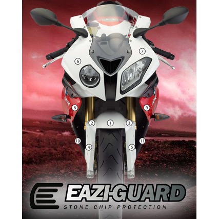 [GUARDBMW004] Eazi-Grip Paint Protection Film for BMW S1000RR HP4 2009 - 2014, gloss or matte (Gloss)