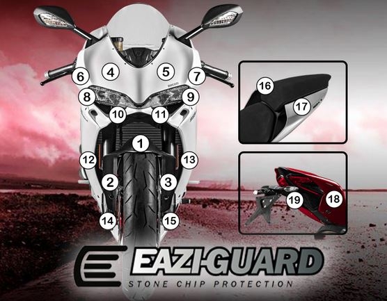 [GUARDDUC006] Eazi-Grip Paint Protection Film for Ducati Panigale 959, gloss or matte (Gloss)