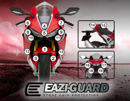 [GUARDHON006] Eazi-Grip Paint Protection Film for Honda CBR1000RR 2017 - 2019, gloss or matte (Gloss)