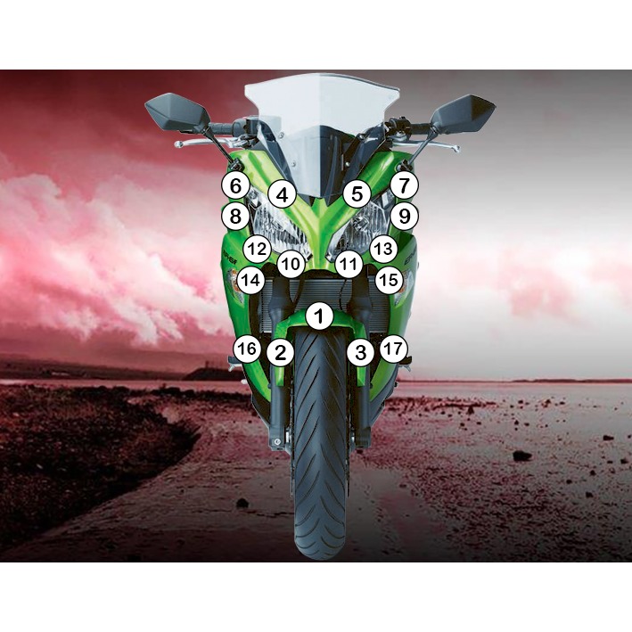 Eazi-Grip Paint Protection Film for Kawasaki Ninja 650, gloss or matte