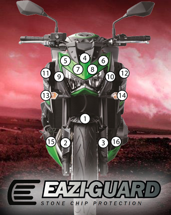 [GUARDKAW003] Eazi-Grip Paint Protection Film for Kawasaki Z800, gloss or matte (Gloss)