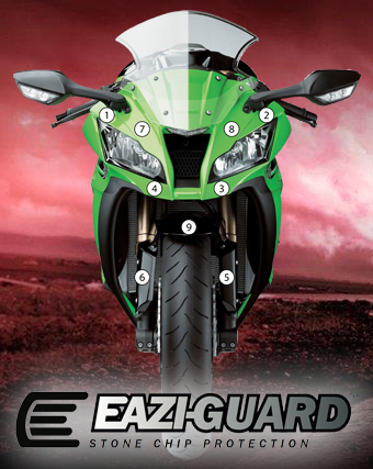 [GUARDKAW007] Eazi-Grip Paint Protection Film for Kawasaki ZX-10R 2011 - 2015, gloss or matte (Gloss)