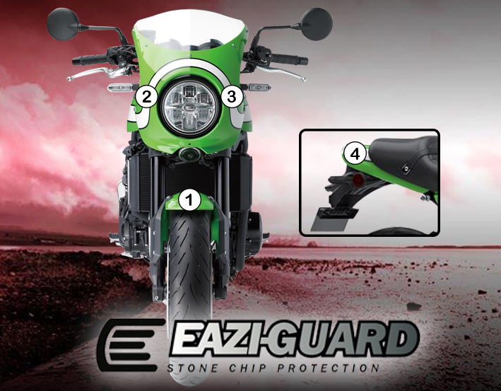 [GUARDKAW018] Eazi-Grip Paint Protection Film for Kawasaki Z900RS Cafe, gloss or matte (Gloss)