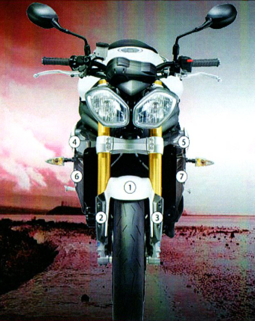 [GUARDTRI001] Eazi-Guard Paint Protection Film for Triumph Speed Triple 2011 - 2015, gloss or matte (Gloss)