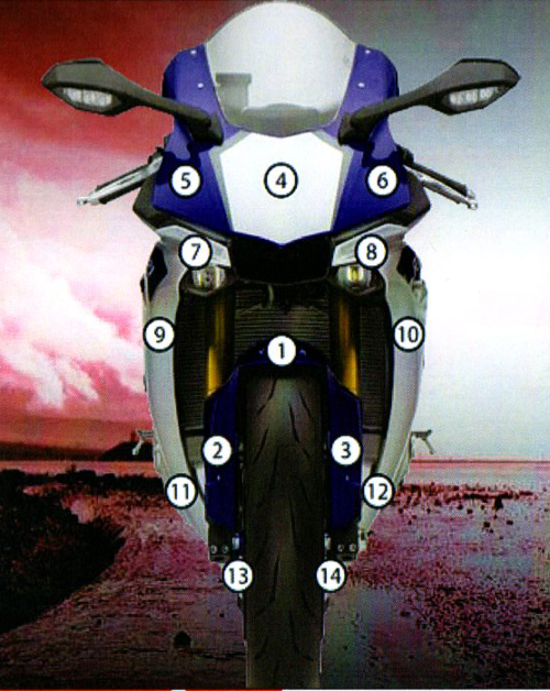 [GUARDYAM001] Eazi-Guard Paint Protection Film for Yamaha YZF-R1 2015 - 2019, gloss or matte (Gloss)