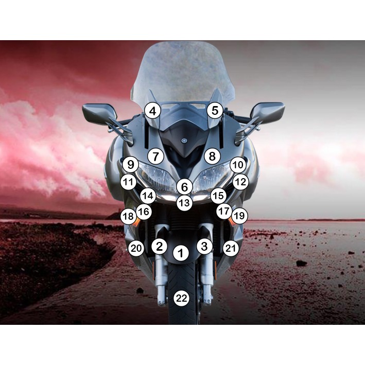 [GUARDYAM006] Eazi-Grip Paint Protection Film for Yamaha FJR1300A, gloss or matte (Gloss)