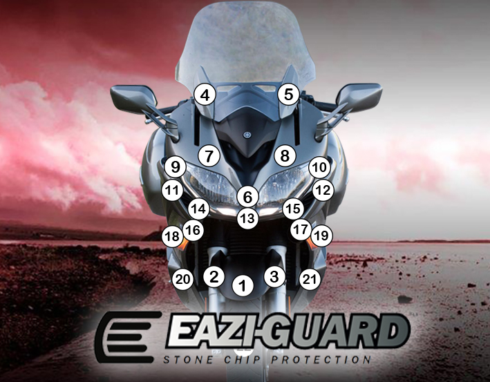 [GUARDYAM006] Eazi-Grip Paint Protection Film for Yamaha FJR1300A, gloss or matte (Gloss)