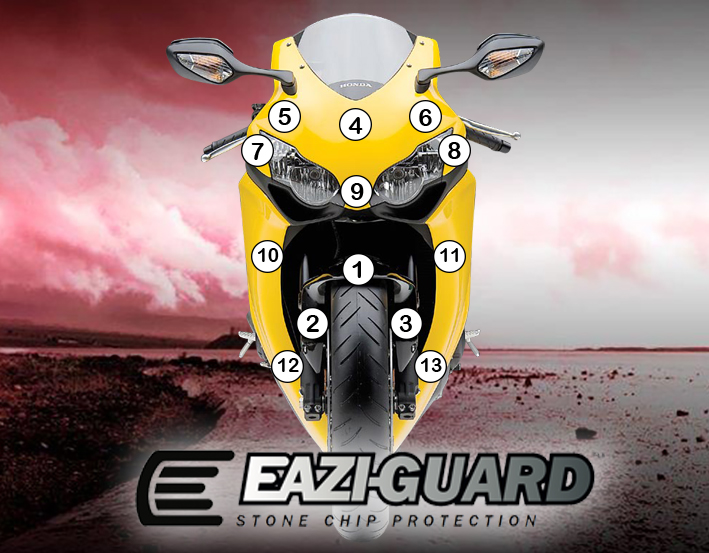[GUARDHON005] Eazi-Grip Paint Protection Film for Honda CBR1000RR 2008 – 2011, gloss or matte (Gloss)