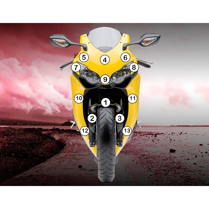 Eazi-Grip Paint Protection Film for Honda CBR1000RR, gloss or matte
