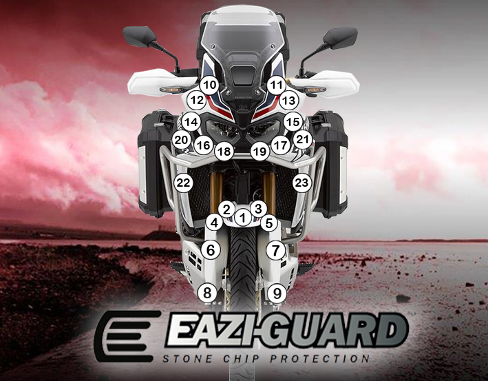 Eazi-Grip Paint Protection Film for Honda Africa Twin, gloss or matte