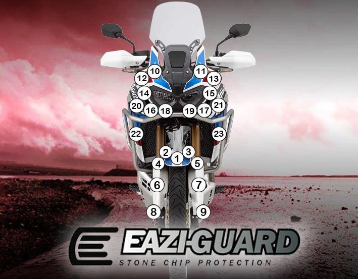 Eazi-Grip Paint Protection Film for Honda Africa Twin Adventure Sports, gloss or matte
