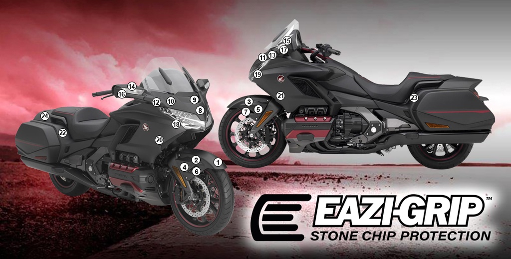 [GUARDHON015] Eazi-Grip Paint Protection Film for Honda Goldwing 2020, gloss or matte (Gloss)