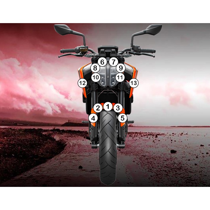 Eazi-Grip Paint Protection Film for KTM 790 890 Duke, gloss or matte