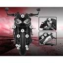 Eazi-Grip Paint Protection Film for Triumph Speed Triple, gloss or matte
