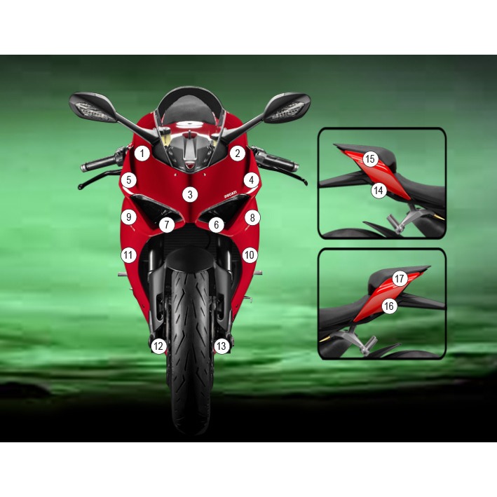 [GUARDDUC012] Eazi-Grip Paint Protection Film for Ducati Panigale V2, gloss or matte (Gloss)