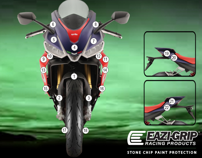 Eazi-Grip Paint Protection Film for Aprilia RS660, gloss or matte