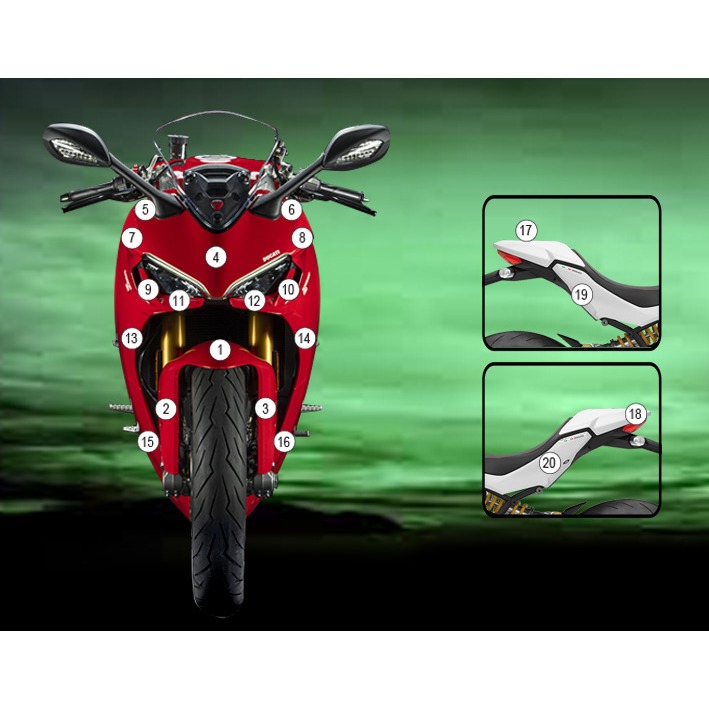 Eazi-Grip Paint Protection Film for Ducati SuperSport, gloss or matte