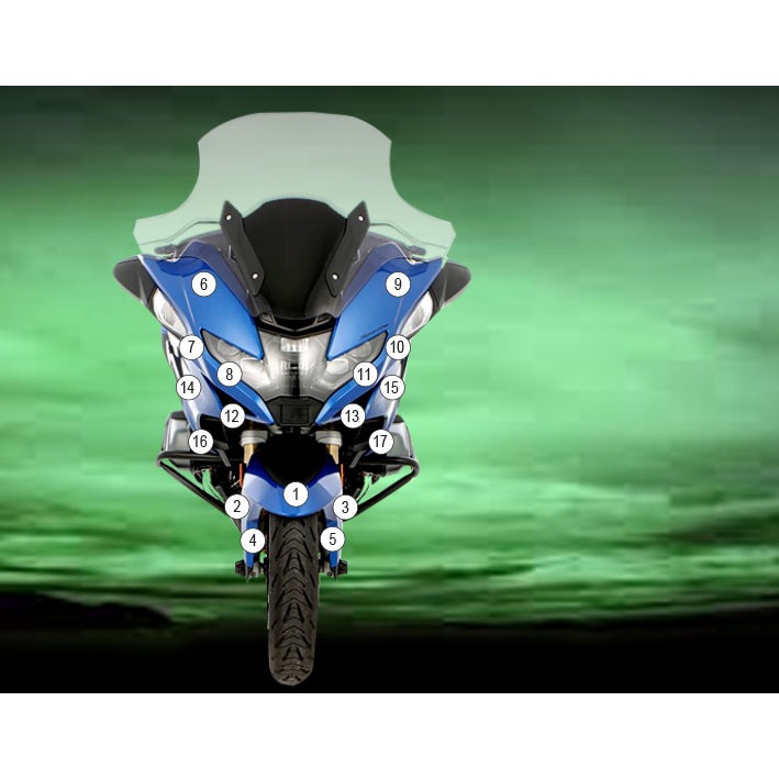 Eazi-Grip Paint Protection Film for BMW R1250RT 2021, gloss or matte