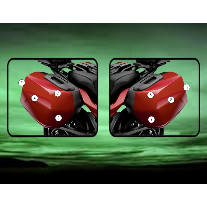[PANNIERBMW002] Eazi-Grip Pannier Protection Film for BMW F900XR, gloss or matte (Gloss)
