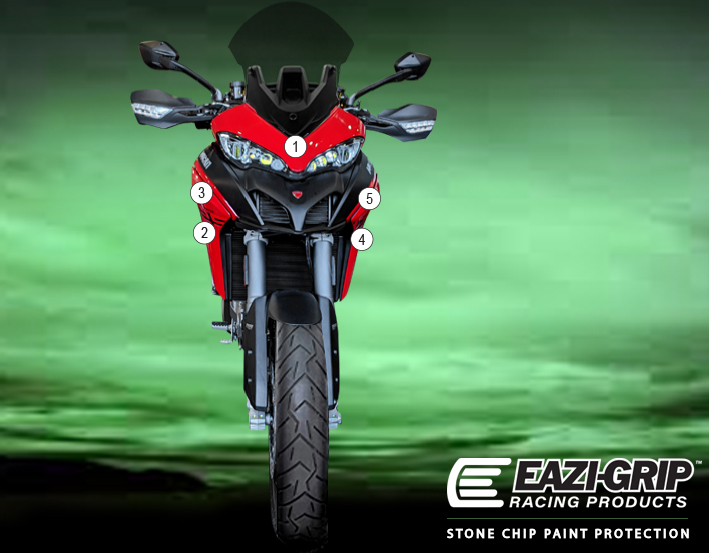 Eazi-Grip Paint Protection Film for Ducati Multistrada V2, gloss or matte