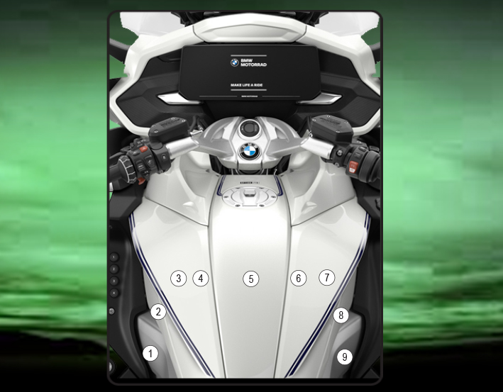 [TANKBMW001] Eazi-Guard Tank Protection Film for BMW K1600 GTL B, gloss or matte (Gloss)