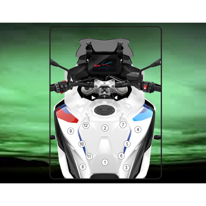 Eazi-Grip Tank Protection Film for BMW S1000XR, gloss or matte