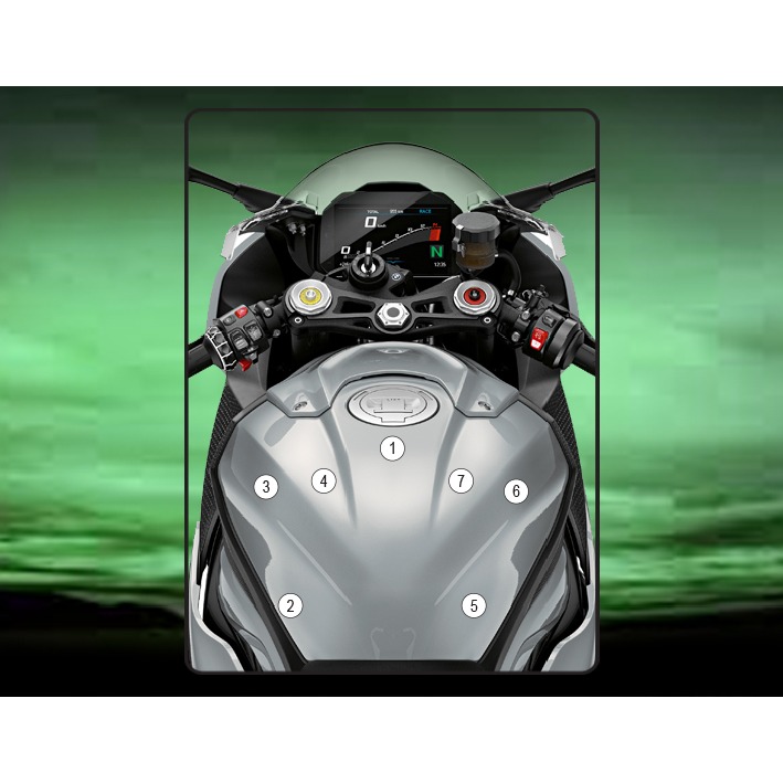 [TANKBMW004] Eazi-Grip Tank Protection Film for BMW S1000RR S1000R M1000RR, gloss or matte (Gloss)
