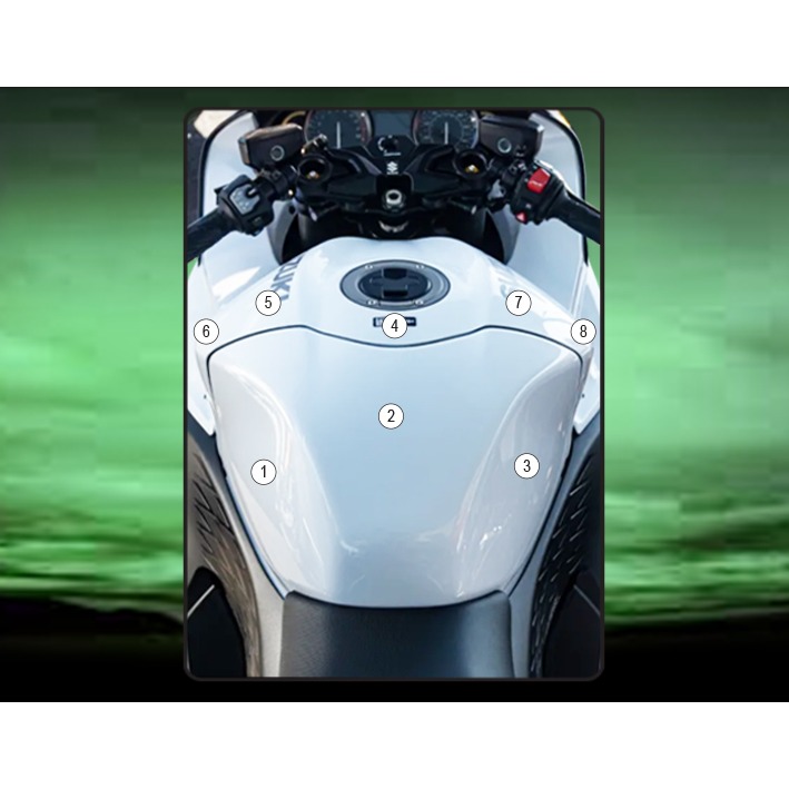 Eazi-Grip Tank Protection Film for Suzuki Hayabusa Gen III, gloss or matte