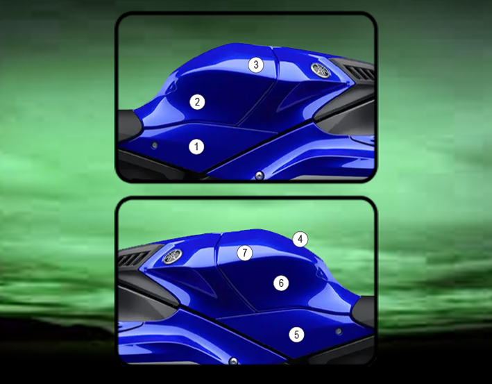 [TANKYAM002] Eazi-Guard Tank Protection Film for Yamaha YZF-R1, gloss or matte (Gloss)