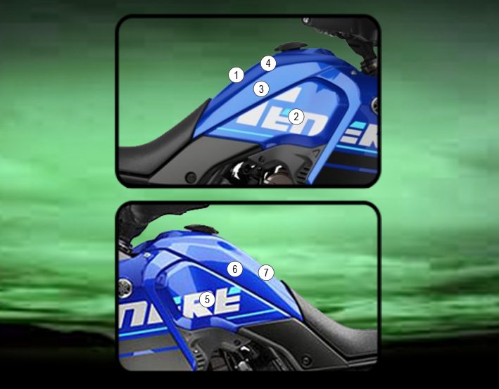 [TANKYAM005] Eazi-Guard Tank Protection Film for Yamaha Tenere 700, gloss or matte (Gloss)