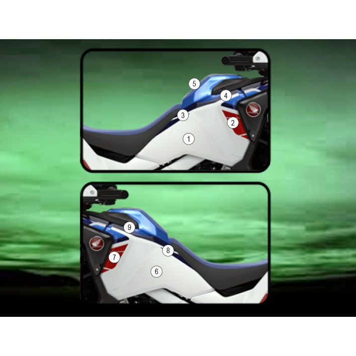 Eazi-Grip Tank Protection Film for Honda Africa Twin Adventure Sports, gloss or matte
