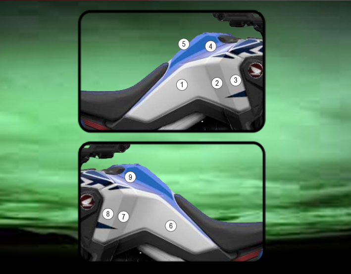 Eazi-Guard Tank Protection Film for Honda Africa Twin, gloss or matte