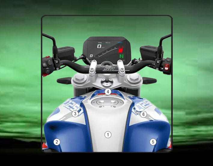 [TANKBMW009] Eazi-Guard Tank Protection Film for BMW R1250R, gloss or matte (Gloss)