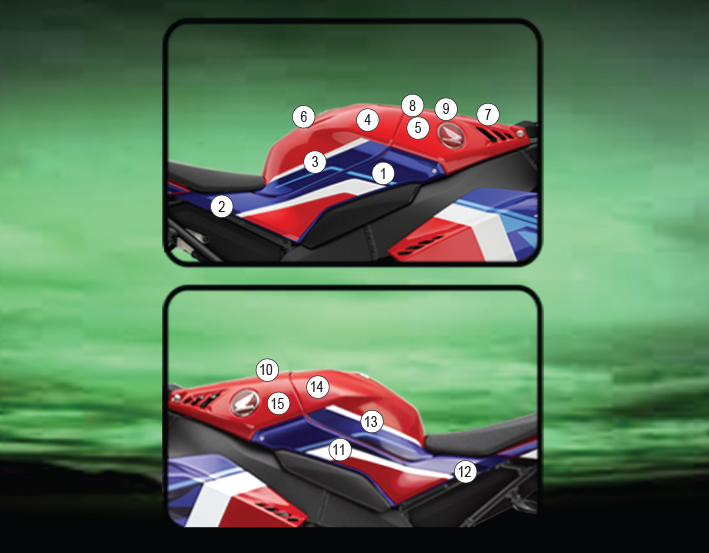 Eazi-Guard Tank Protection Film for Honda CBR1000RR-R, gloss or matte