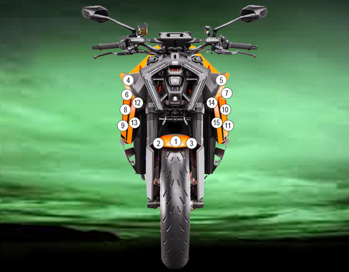 [GUARDKTM011] Eazi-Grip Paint Protection Film for KTM 1390 Super Duke R, gloss or matte (Gloss)