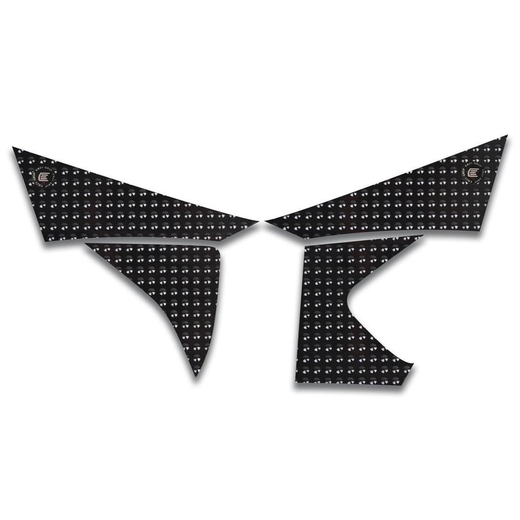 [EVO531BL] Eazi-Grip EVO Tank Grips for KTM EXC EXC-F SX SX-F SMR, clear or black (Black)