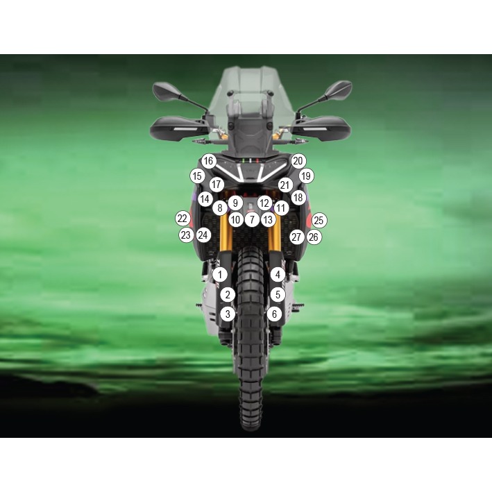 [GUARDAPR010] Eazi-Grip Paint Protection Film for Aprilia Tuareg 660 Rally, gloss or matte (Gloss)