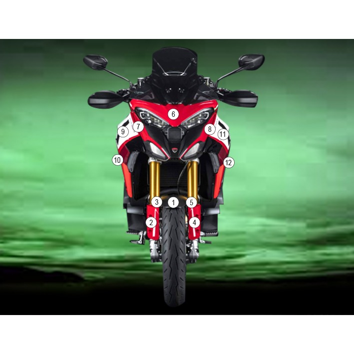 Eazi-Grip Paint Protection Film for Ducati Multistrada V4 Pikes Peak, gloss or matte