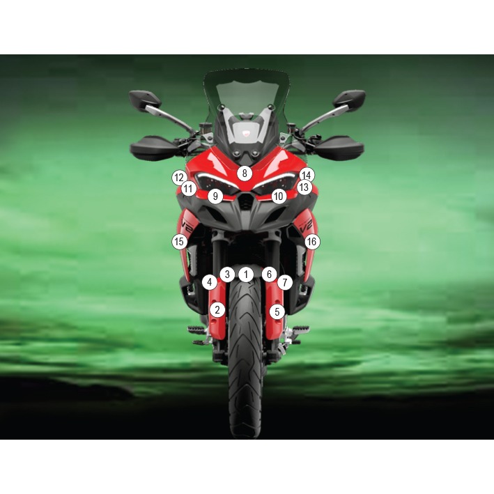Eazi-Grip Paint Protection Film for Ducati Multistrada V2, gloss or matte