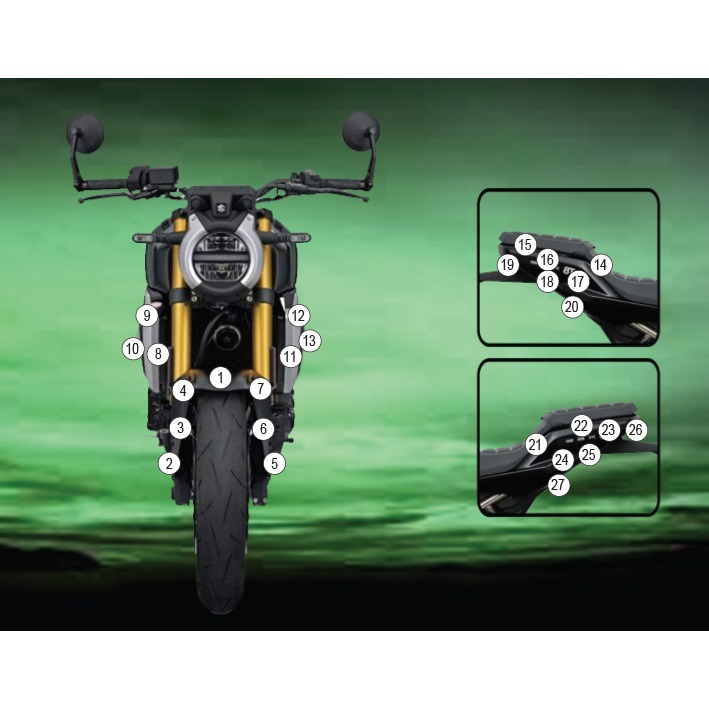 [GUARDSUZ011] Eazi-Grip Paint Protection Film for Suzuki GSX-8T, gloss or matte (Gloss)