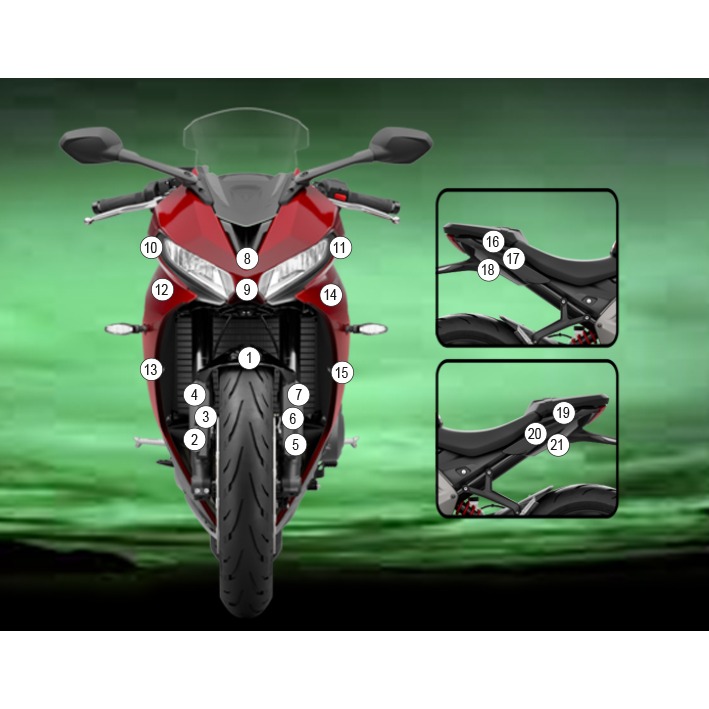 Eazi-Grip Paint Protection Film for Triumph Daytona 660