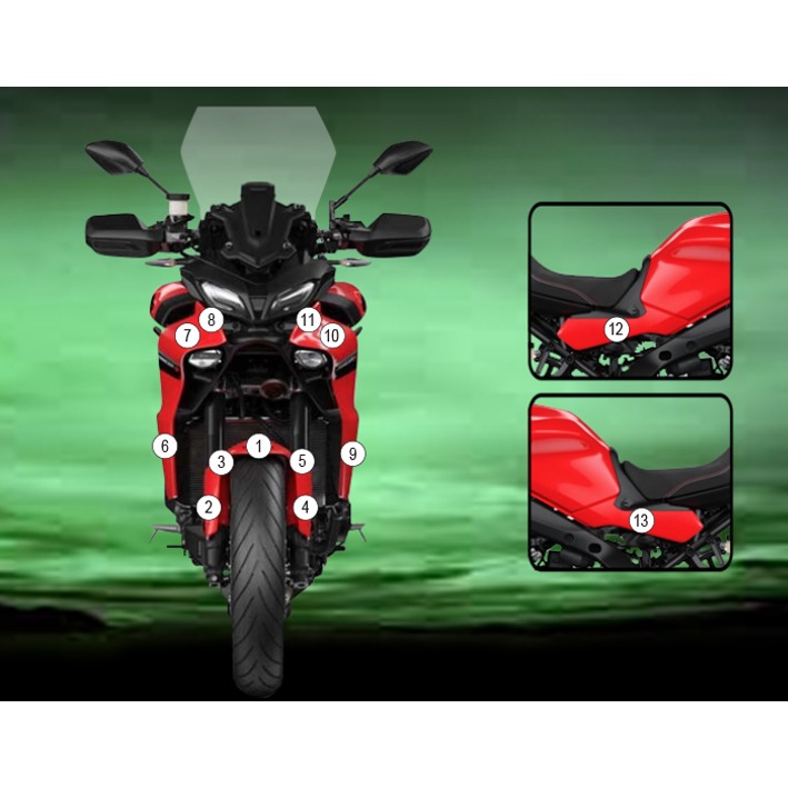 Eazi-Grip Paint Protection Film for Yamaha Tracer 9, gloss or matte