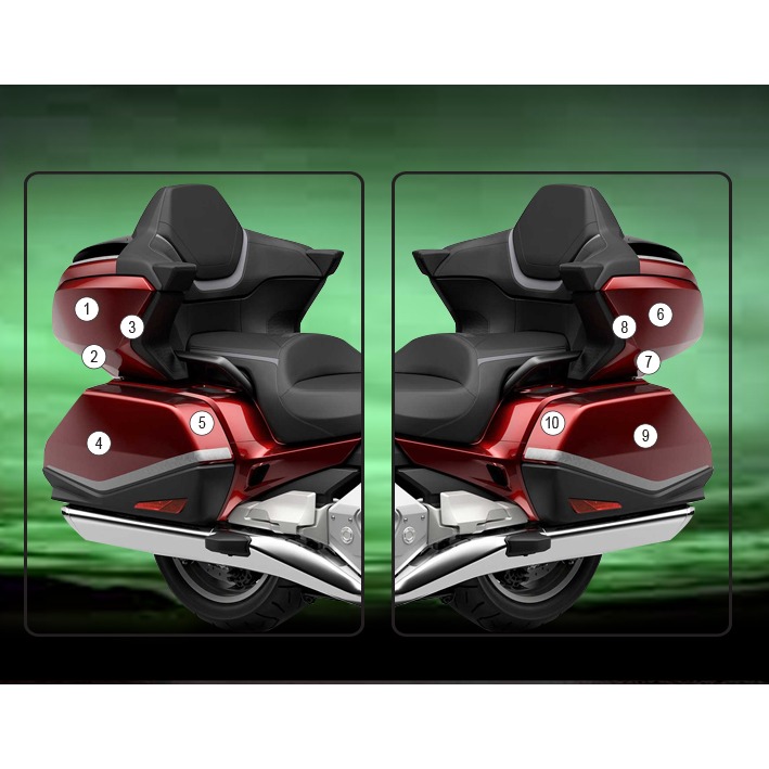 Eazi-Grip Pannier Protection Film for Honda Goldwing Tour, gloss or matte