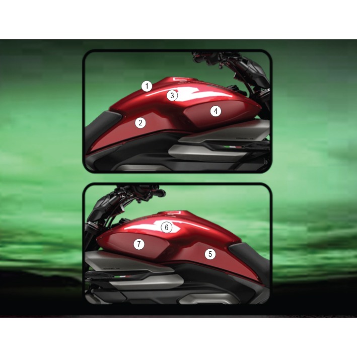 [TANKDUC010] Eazi-Grip Tank Protection Film for Ducati XDiavel V4 (Gloss)
