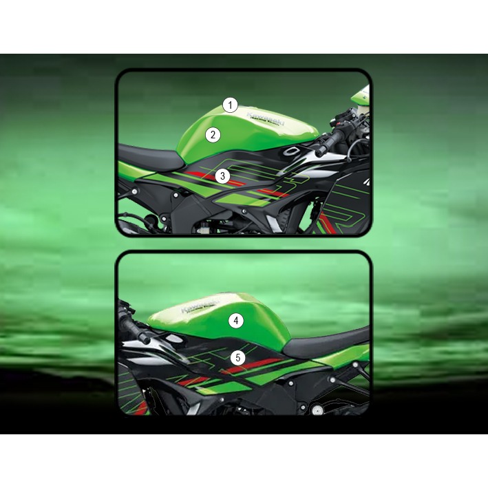 Eazi-Grip Tank Protection Film for Kawasaki ZX-6R, gloss or matte