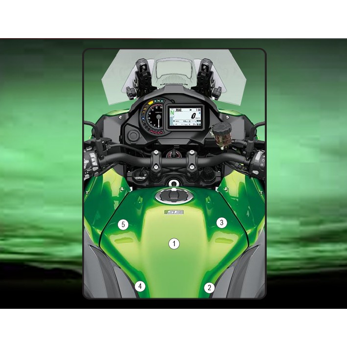Eazi-Grip Tank Protection Film for Kawasaki Versys 1100