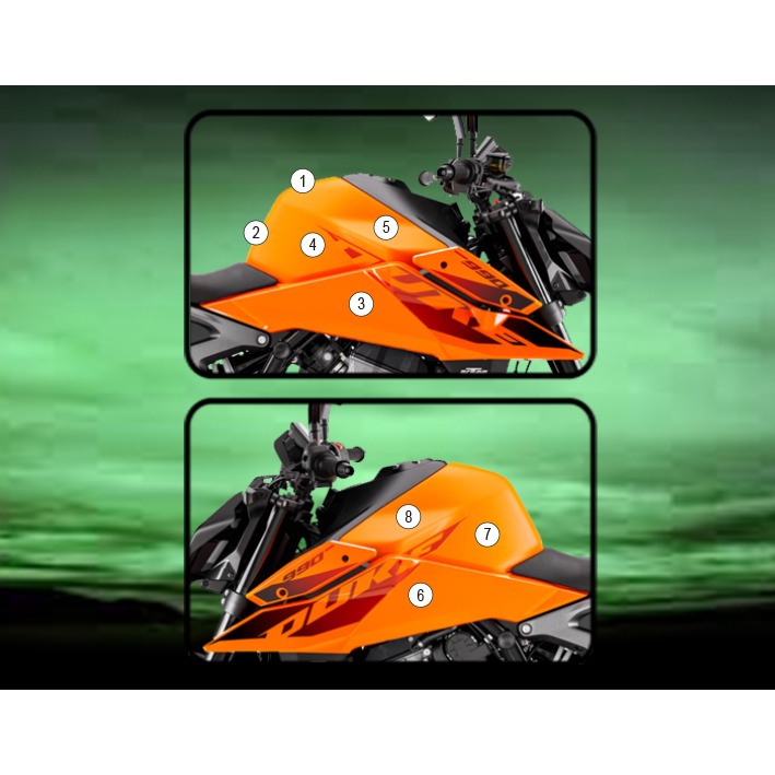 Eazi-Grip Tank Protection Film for KTM 990 Duke