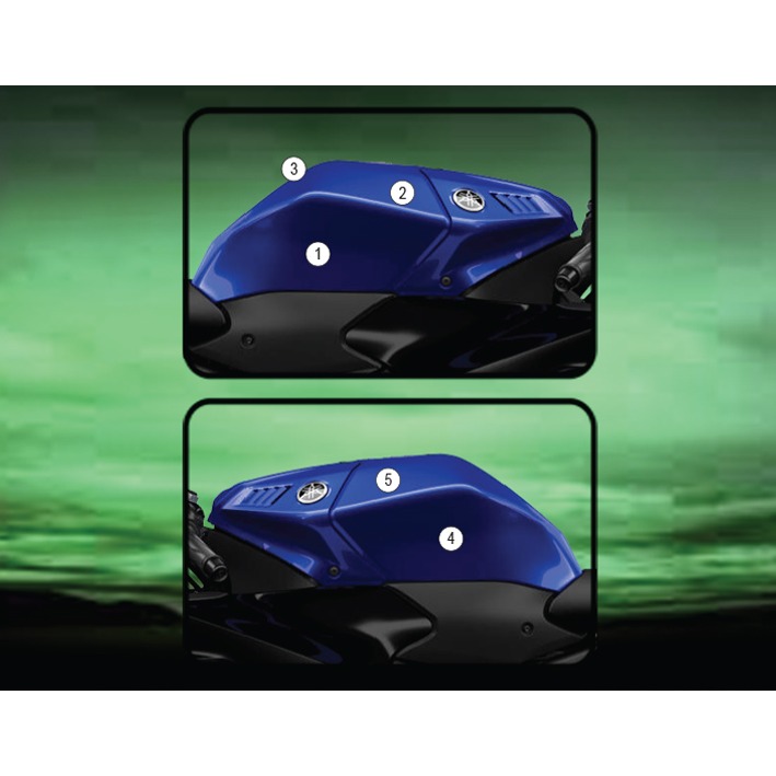 Eazi-Grip Tank Protection Film for Yamaha R9, gloss or matte